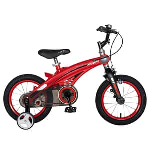 Bicicleta copii LANQ W1639D, roata 16", frana C-brake, rosu-negru