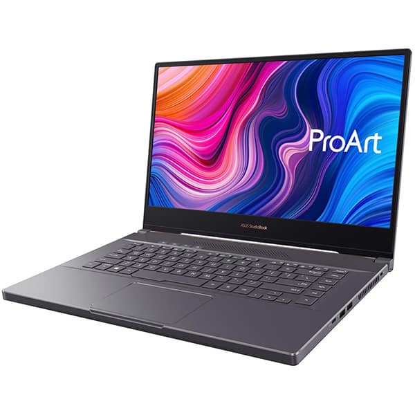 Laptop ASUS ProArt StudioBook Pro 15 W500G5T-HC012R, Intel Core i7-9750H pana la 4.5GHz, 15.6" 4K UHD, 48GB, SSD 1TB, NVIDIA Quadro RTX 5000 Max Q 16GB, Windows 10 Pro, gri celest