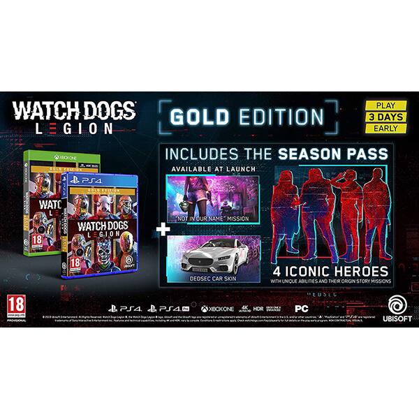 Watch dogs legion gold edition ps4 cheap