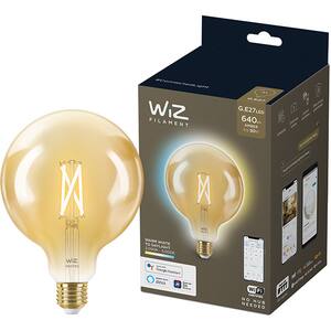 Bec LED Smart Vintage WIZ Whites, E27, 6.7W, 640lm, Wi-Fi, lumina variabila, compatibil Alexa, Google Assistant