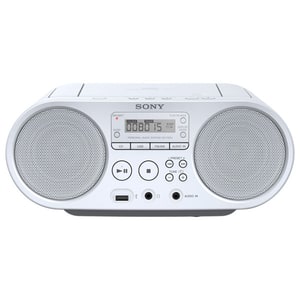 Radio CD portabil SONY ZS-PS50, FM, USB, alb