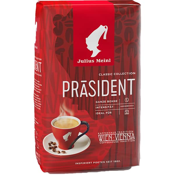 Pachet cafea boabe JULIUS MEINL 9012100: Premium Collection Caffe Crema + Praesident, 1500g