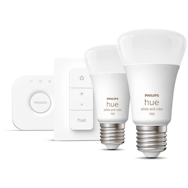 Kit Smart Bec LED PHILIPS Hue 8719514291379 A60 9W (60W), E27, Lumina RGB