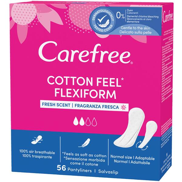 Protej-slip CAREFREE Cotton Feel Flexiform, 56buc