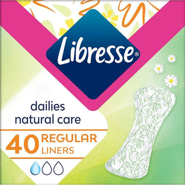 Protej-slip LIBRESSE Natural Care Normal, 40buc