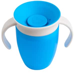 Cana cu manere MUNCHKIN Miracle 360 012271, 6 luni+, 207ml, albastru-alb