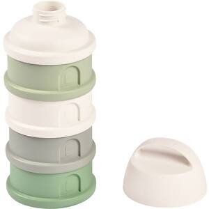 Set recipiente lapte praf BEABA B911711, 4 buc, verde-alb