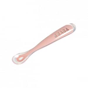 Lingurita soft BEABA B913464, 4 luni+, roz