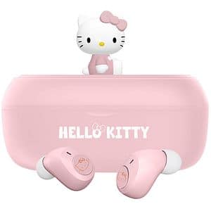 Casti pentru copii OTL Hello Kitty 3D Character, Bluetooth, In-ear, Microfon, roz