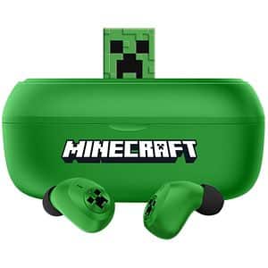 Casti pentru copii OTL Minecraft 3D Character, Bluetooth, In-ear, Microfon, verde