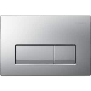 Clapeta actionare GEBERIT Delta 50 115119461, dubla actionare, crom mat