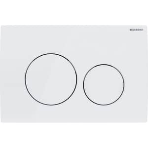 Clapeta actionare GEBERIT Delta 20 115127111, dubla actionare, alb