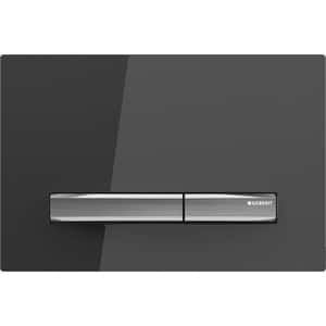 Clapeta actionare GEBERIT Sigma 50 115788SD2, dubla actionare, negru lucios-crom