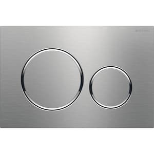 Clapeta actionare GEBERIT Sigma 20 115882JQ1, dubla actionare, crom mat, detalii crom lucios