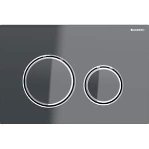 Clapeta actionare GEBERIT Sigma 21 115884JK1, dubla actionare, gri inchis-crom