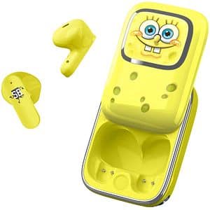 Casti pentru copii OTL Spongebob Squarepants, Bluetooth, In-ear, Microfon, galben