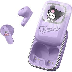 Casti pentru copii OTL Kuromi, Bluetooth, In-ear, Microfon, mov