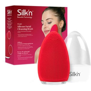 Dispozitiv de curatare faciala Silk'n Bright, rosu