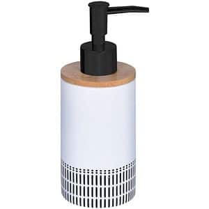 Dispenser sapun lichid BISK Etno 08190, 275 ml, alb-negru