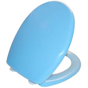 Capac WC SANOBI, inchidere standard, ABS, bleu
