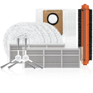 Kit EZVIZ CSRAKIT12: perie principala + 2 perii laterale + panza de mop + 2 filtre de inalta eficienta + 4 saci de praf