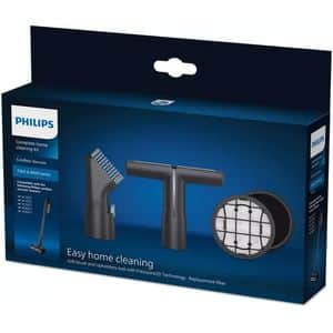 Kit filtre aspirator PHILIPS XV1685/01: Perie moale + Instrument tapiterie + Filtru admisie + Filtru burete