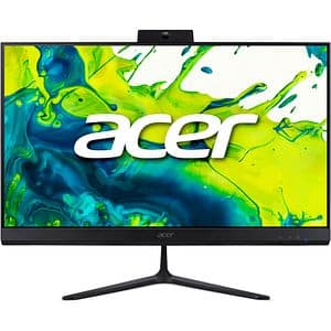 Sistem PC All in One ACER Aspire C27-2G, AMD Ryzen 5 7430U pana la 4.3GHz, 27" Full HD, 16GB, SSD 512GB, AMD Radeon Graphics, Free Dos, negru