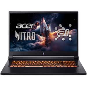 Laptop Gaming ACER Nitro V17 AI ANV17-41-R01H, AMD Ryzen 7 260 pana la 5.1GHz, 17.3" Full HD, 32GB, SSD 1TB, NVIDIA GeForce RTX 5070 8GB, Free DOS, Obsidian Black