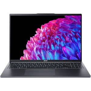 Laptop ACER Swift Go 16 SFG16-72-79P1, Intel Core Ultra 7 155U pana la 4.8GHz, 16" WUXGA, 16GB, SSD 1TB, Intel Graphics, Free DOS, Steel Gray