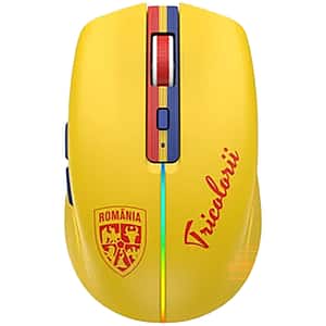 Mouse Wireless FRF ACFRF000060, 1600 dpi, galben