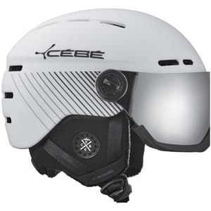 Casca ski CEBE Fireball, 59-61 cm, alb-negru