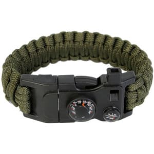 Bratara supravietuire TECHFIT Paracord THQS01, kaki