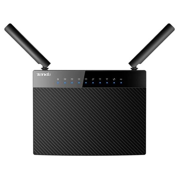 Router Wireless Gigabit TENDA AC9, Dual-Band 300 + 867 Mbps, USB 2.0, negru 