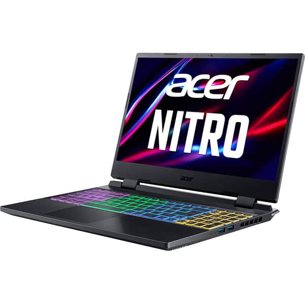 Laptop Gaming ACER Nitro 5 AN515-58-77YS, Intel Core i7-12650H pana la 4.7GHz, 15.6" Full HD, 16GB, SSD 512GB, NVIDIA GeForce RTX 3050 4GB, Free Dos, negru