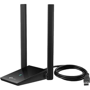 Adaptor USB Wireless TP-LINK Archer TX20U Plus AX1800, Wi-Fi 6, Dual-Band 574 + 1201 Mbps, negru