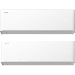 Sistem aer conditionat pentru 2 incaperi HISENSE Uni HB, 9000/12000BTU, A++/A+, Unitate externa 14000BTU, Wi-FI, alb