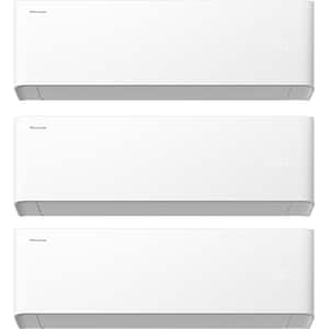 Sistem aer conditionat pentru 3 incaperi HISENSE Uni HB, 9000/9000/12000 BTU, unitate externa 21000 BTU, A++/A+, Functie incalzire, Wi-Fi, alb