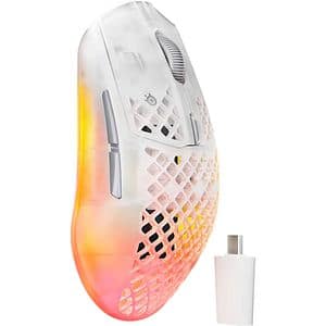 Mouse Gaming Wireless STEELSERIES Aerox 3 Gen 2, 26000 dpi, Ghost