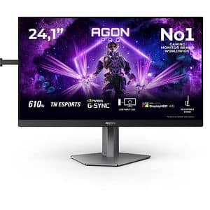Monitor Gaming LED TN AOC AG246FK6, 24.1", Full HD, 610Hz, G-SYNC Compatible, negru