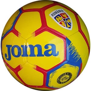Minge fotbal JOMA ROMANIA, marime T5, galben-rosu