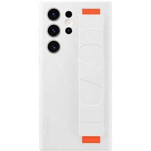 Husa telefon SAMSUNG Silicone Grip Case pentru Galaxy S23 Ultra, EF-GS918TWEGWW, White