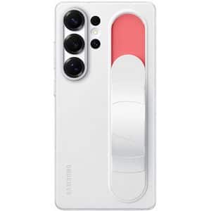 Husa telefon SAMSUNG Standing Grip Case pentru Galaxy S25 Ultra, EF-GS938CWEGWW, alb
