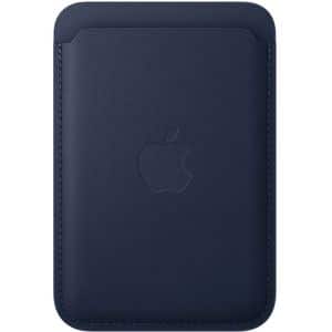 Husa telefon APPLE iPhone FineWoven Wallet - Deep Blue, MA6X4ZM/A