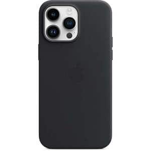 Husa telefon APPLE Leather Case cu MagSafe - Midnight pentru iPhone 14 Pro Max, MPPM3ZM/A
