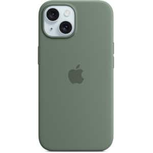 Husa telefon APPLE iPhone 15 Silicone Case cu MagSafe - Cypress, MT0X3ZM/A