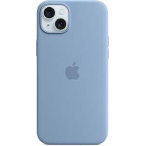 Husa telefon APPLE iPhone 15 Plus Silicone Case cu MagSafe - Winter Blue, MT193ZM/A
