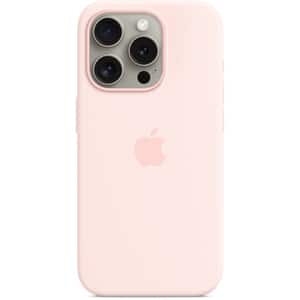 Husa telefon APPLE iPhone 15 Pro Silicone Case cu MagSafe - Light Pink, MT1F3ZM/A