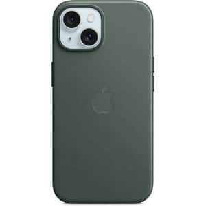Husa telefon APPLE iPhone 15 FineWoven Case cu MagSafe - Evergreen, MT3J3ZM/A
