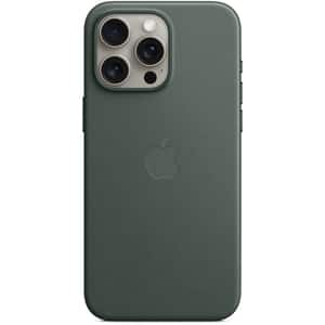 Husa telefon APPLE iPhone 15 Pro Max FineWoven Case cu MagSafe - Evergreen, MT503ZM/A