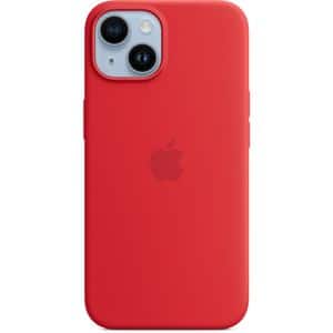 Husa telefon APPLE iPhone 14 Silicone Case cu MagSafe - Red, MW5U3ZM/A